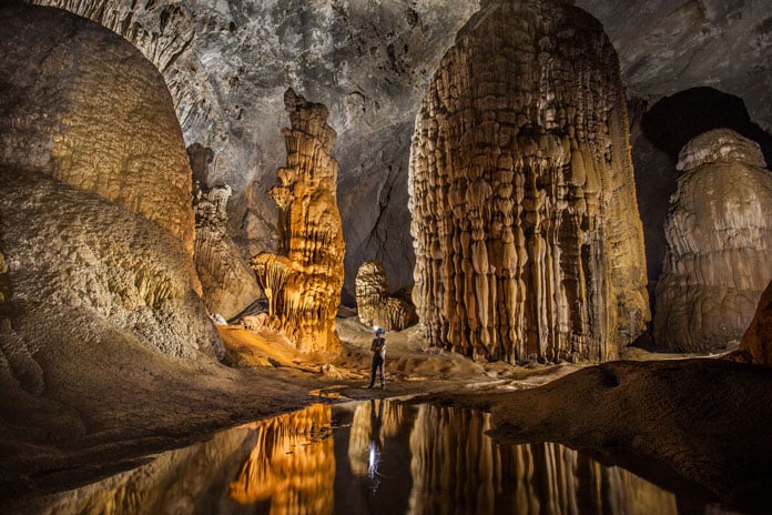 Huge stalagmites near the Great Wall