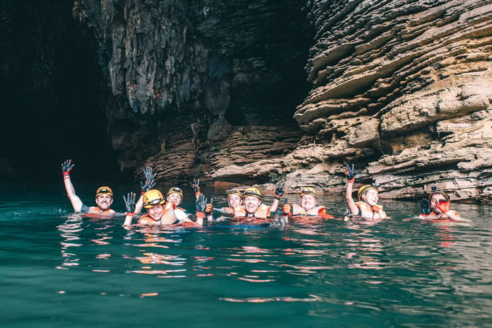 Swim underground at the Tu Lan Cave System
