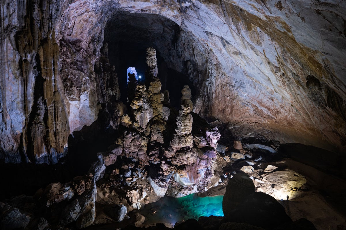 Visitors tour Son Doong cave in central Vietnam's Quang Binh Province in January, 2021. Photo by Tran Tuan Viet.