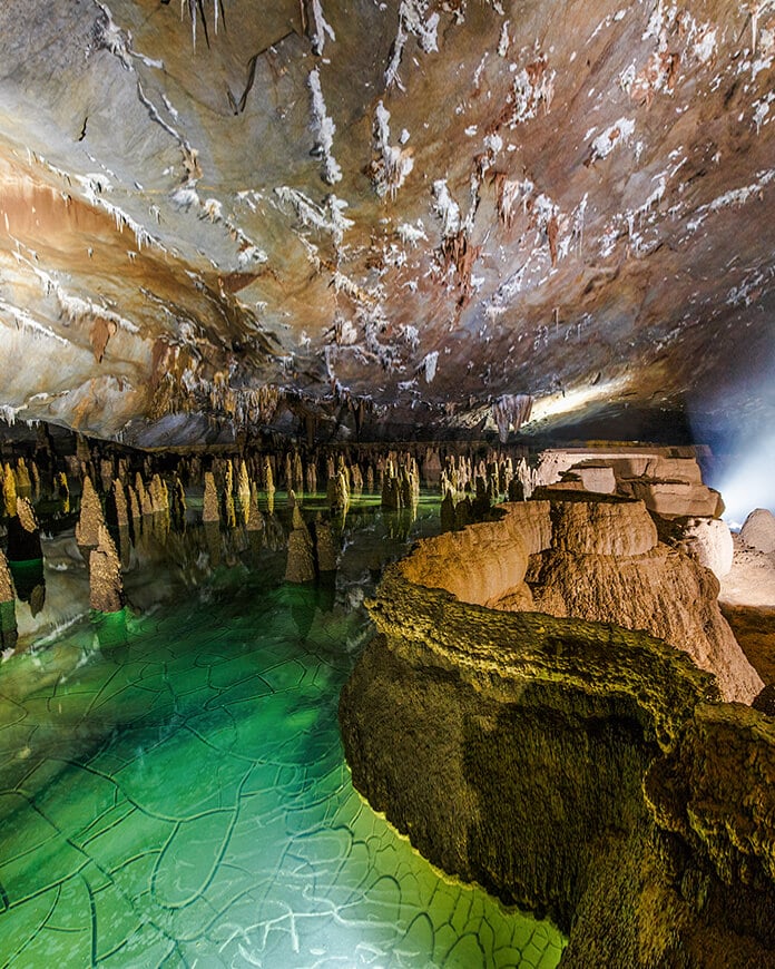 Inside one of the world's rarest underground caves