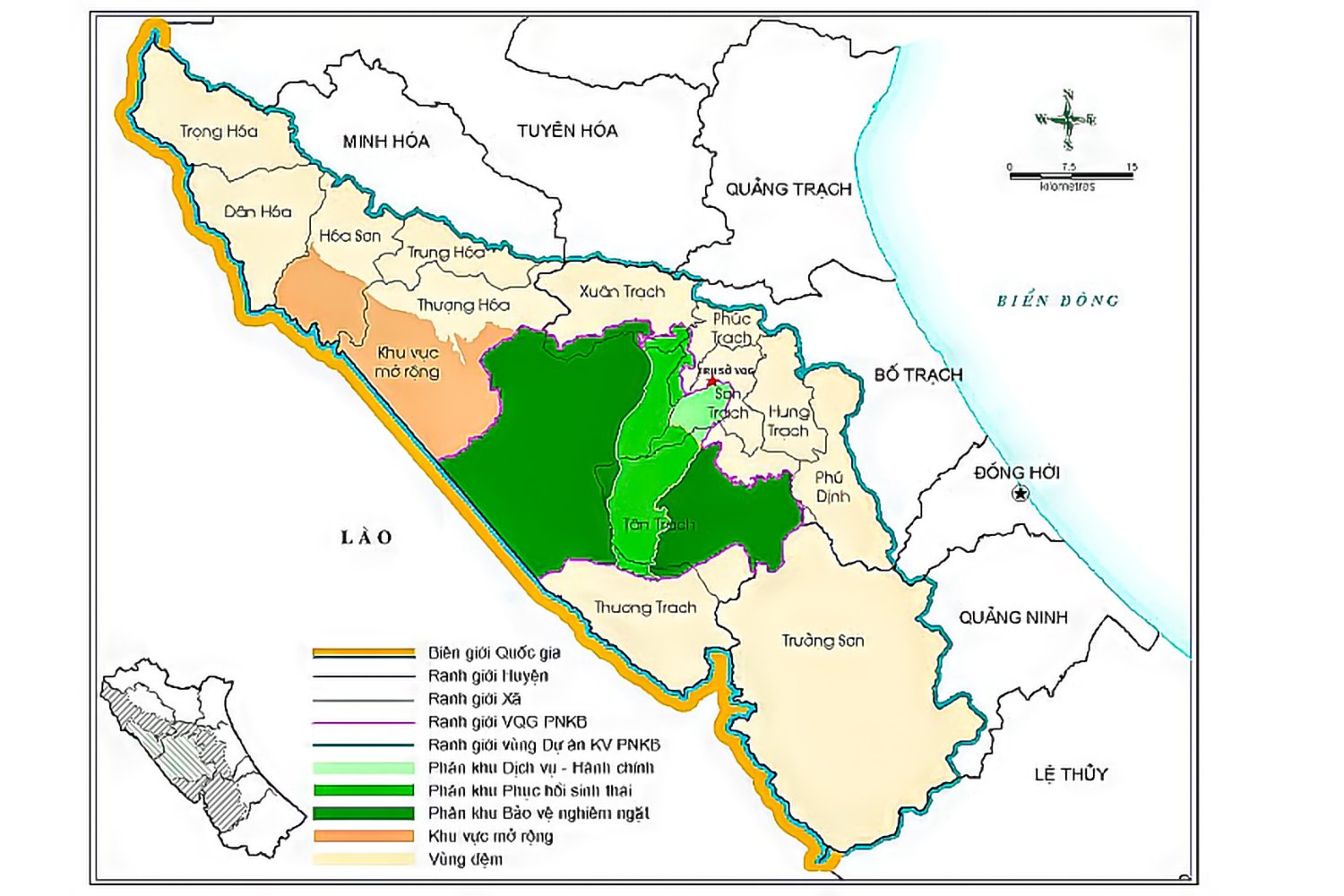 Map of Phong Nha - Ke Bang National Park