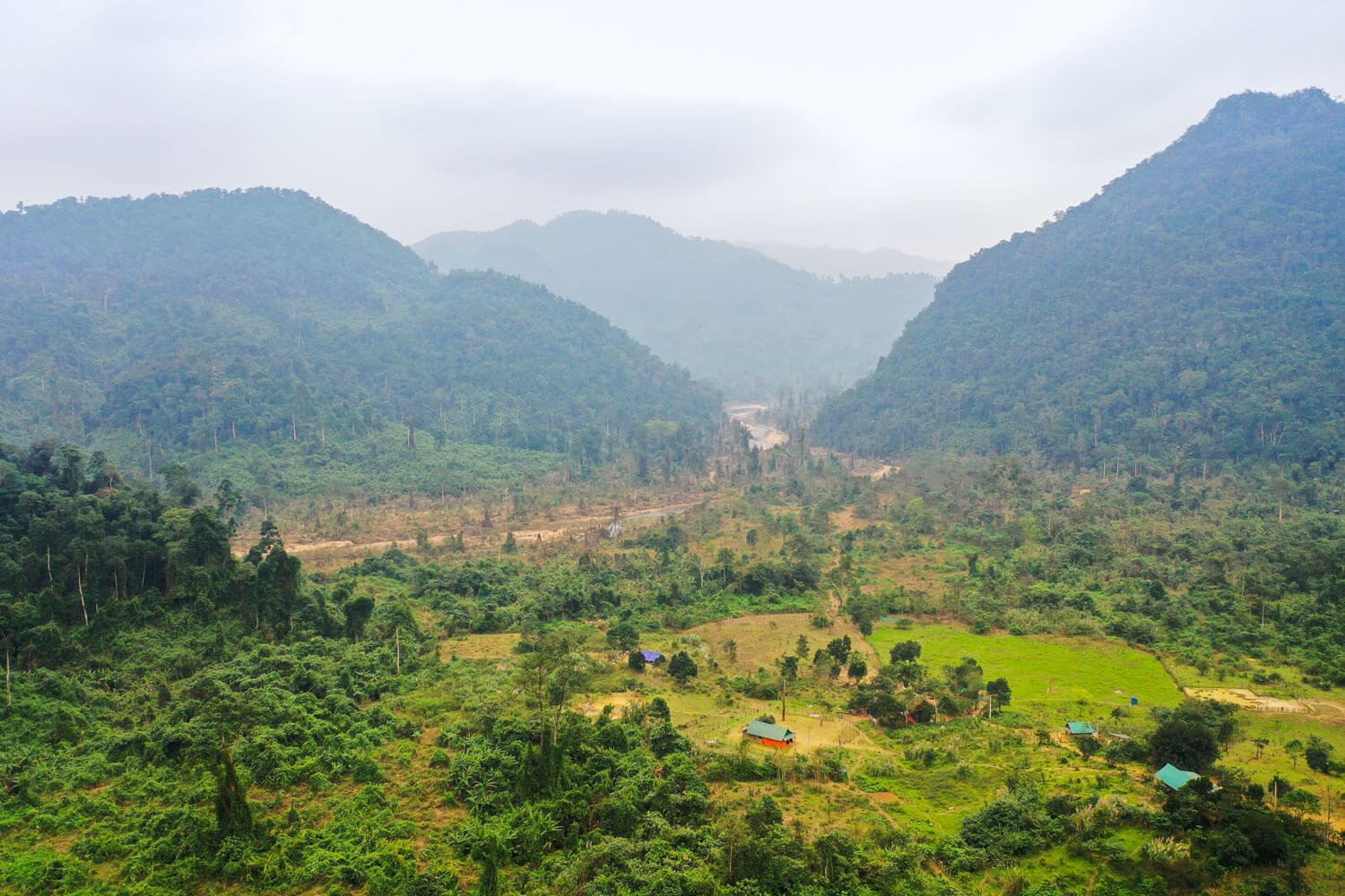 Ban Doong village in the middle of  Phong Nha - Ke Bang National Park
