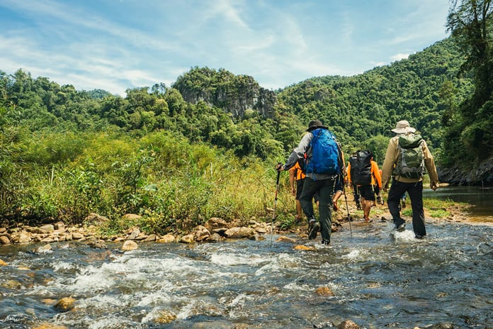 Trekking routes across different terrains, with some activities like jungle trekking, stream crossing.