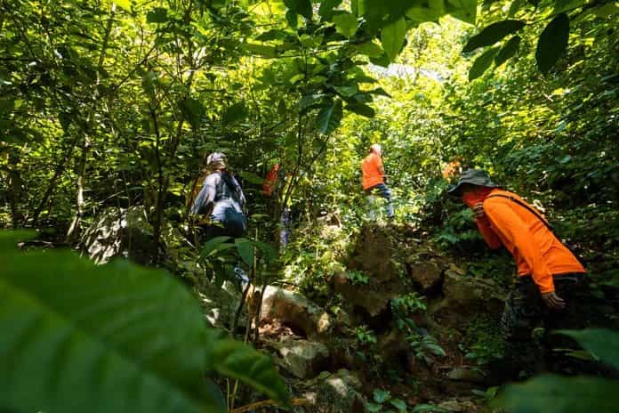 Neon clothes for easily recognized during jungle trekking and cave exploration as well as for better photography in dark caves.