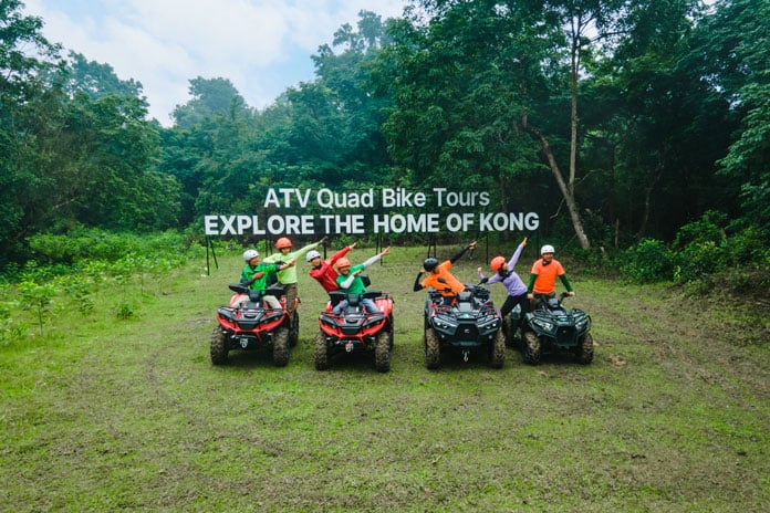 Cùng trải nghiệm xe ATV khám phá rừng Lim hàng trăm năm tuổi.