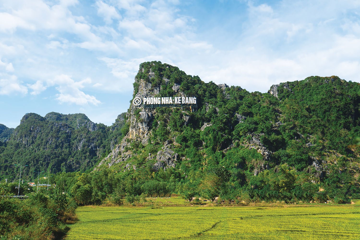The feature limestone massif at the Phong Nha - Ke Bang National Park.