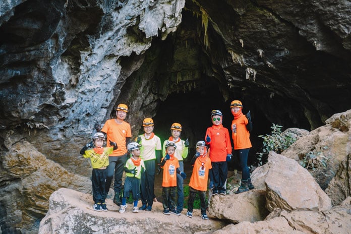 Explore beautiful caves with diverse cave formations in Tu Lan area.