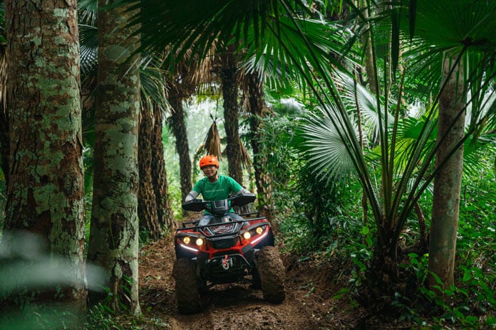 EExperience the thrill of an ATV tour through Lim forest in Tan Hoa Village.