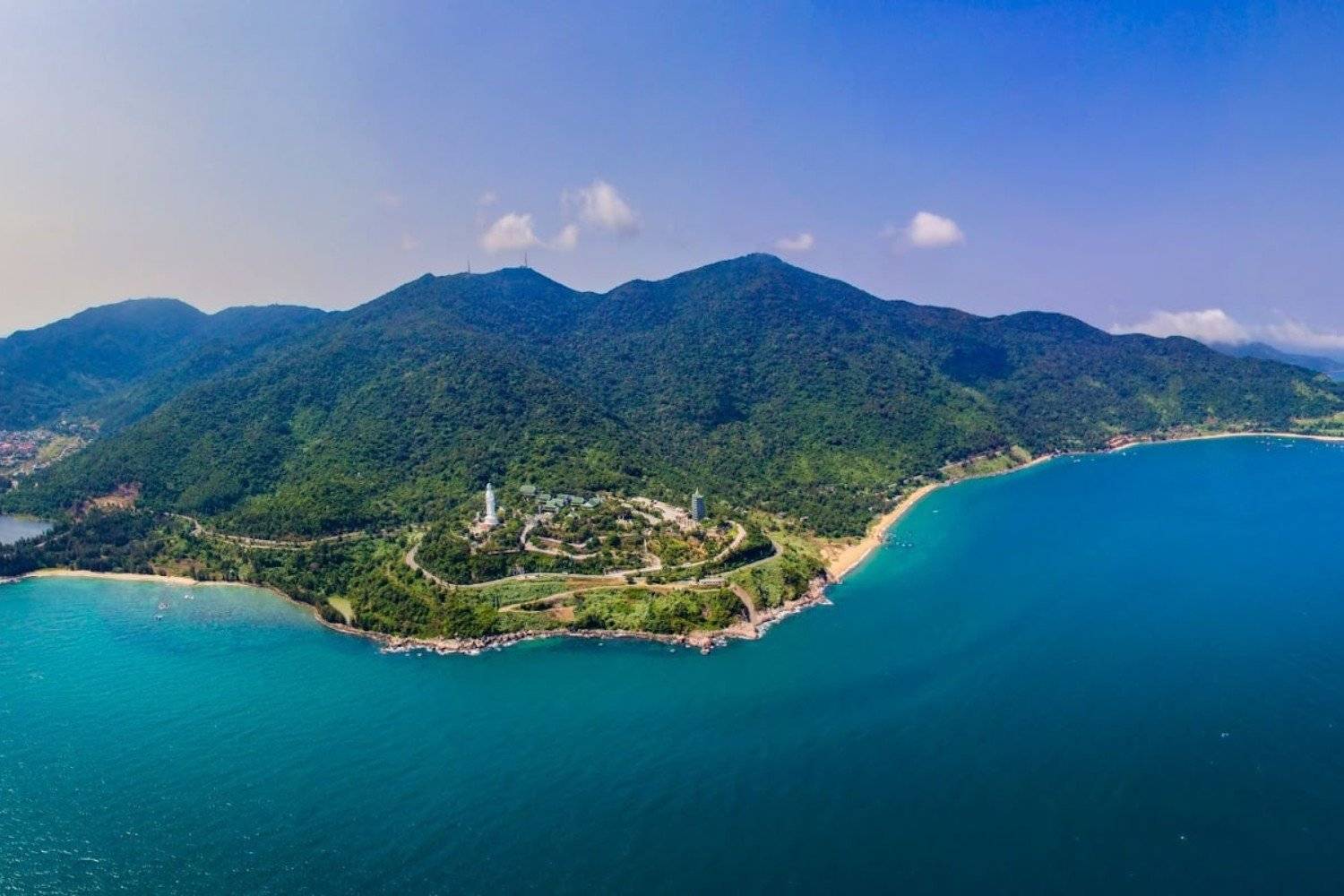 Son Tra Peninsula offers lush hiking trails with beautiful views and diverse wildlife.