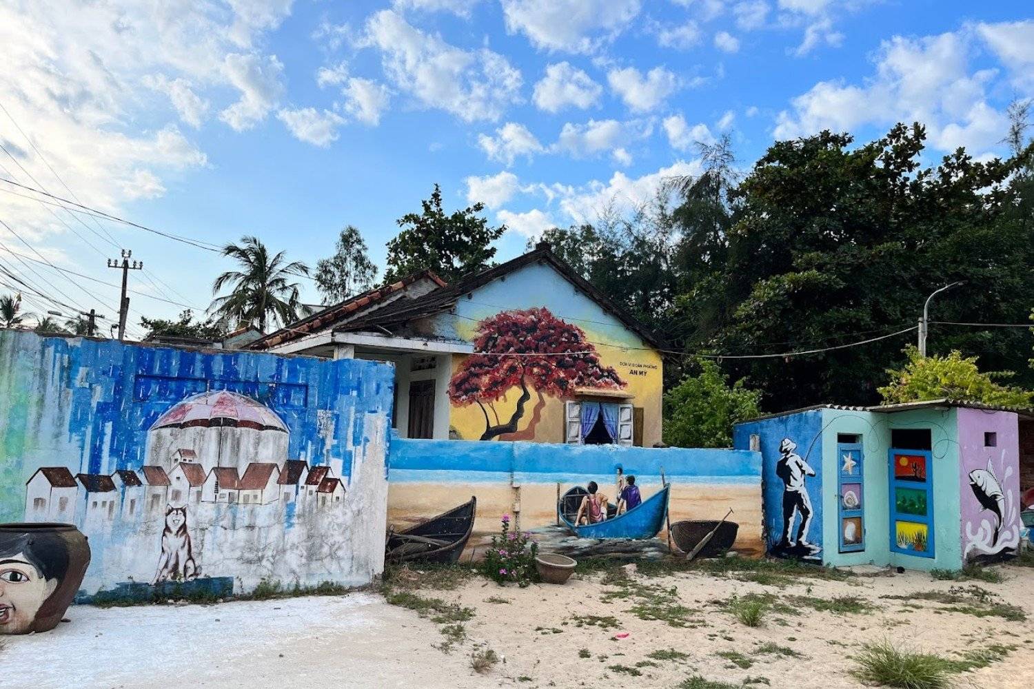 Tam Thanh’s colorful mural village is an Instagram-worthy spot for vibrant photos.